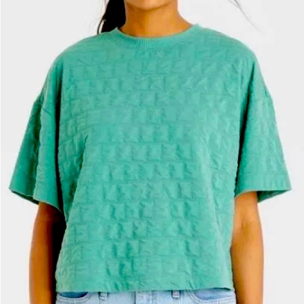 A New Day Quilted Boxy T-Shirt. Brand new with tags
